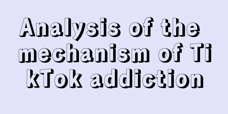 Analysis of the mechanism of TikTok addiction