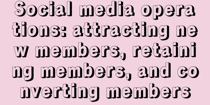 Social media operations: attracting new members, retaining members, and converting members