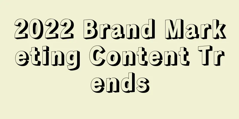 2022 Brand Marketing Content Trends