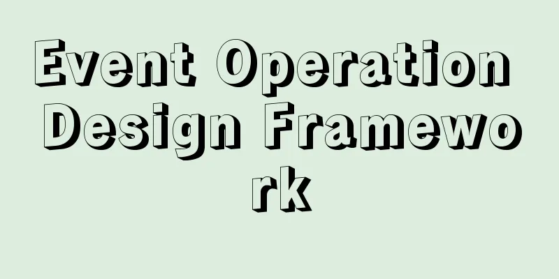 Event Operation Design Framework