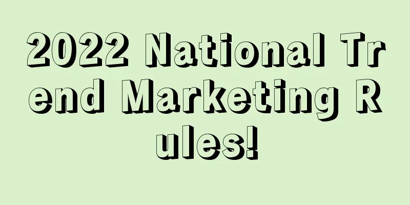 2022 National Trend Marketing Rules!