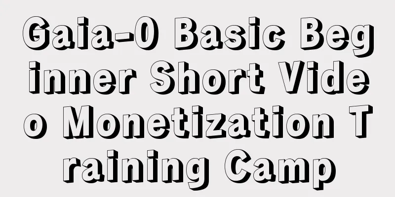 Gaia-0 Basic Beginner Short Video Monetization Training Camp