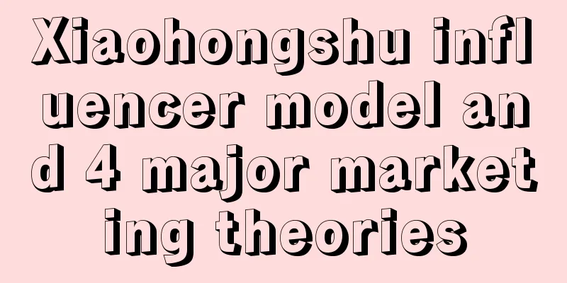 Xiaohongshu influencer model and 4 major marketing theories