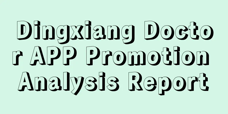 Dingxiang Doctor APP Promotion Analysis Report