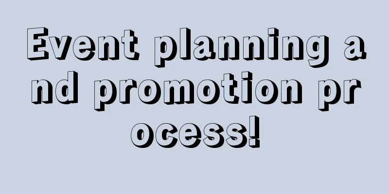 Event planning and promotion process!