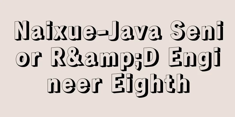 Naixue-Java Senior R&D Engineer Eighth