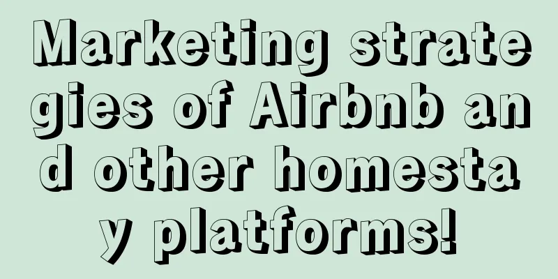 Marketing strategies of Airbnb and other homestay platforms!