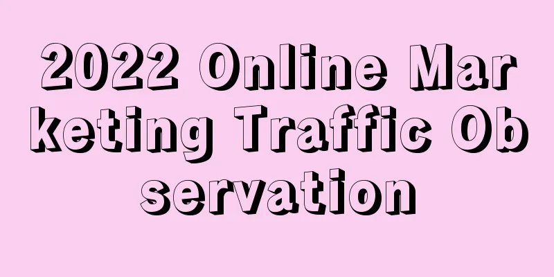 2022 Online Marketing Traffic Observation