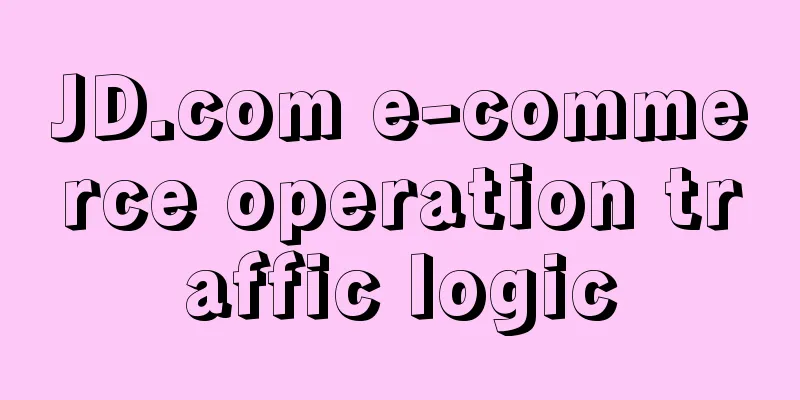 JD.com e-commerce operation traffic logic