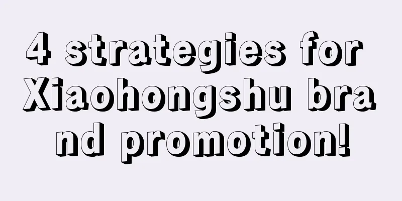 4 strategies for Xiaohongshu brand promotion!