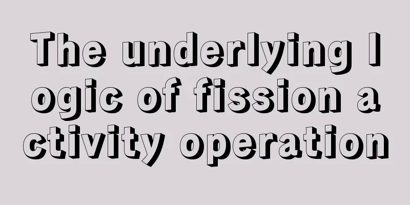 The underlying logic of fission activity operation