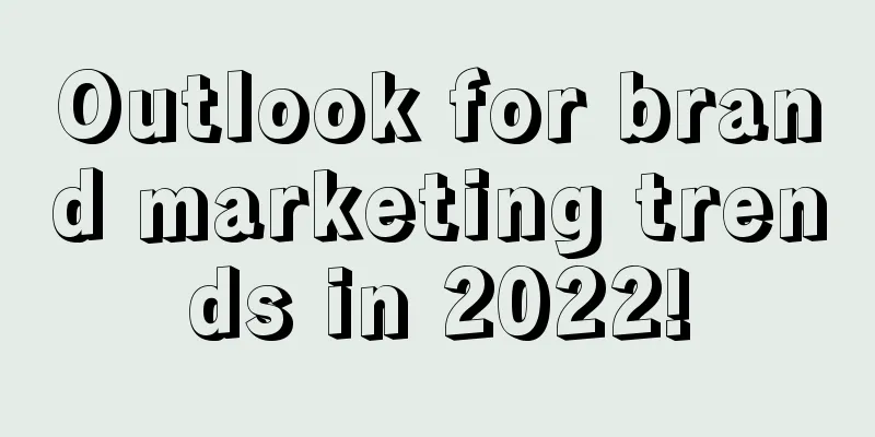 Outlook for brand marketing trends in 2022!