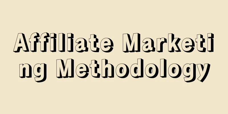 Affiliate Marketing Methodology