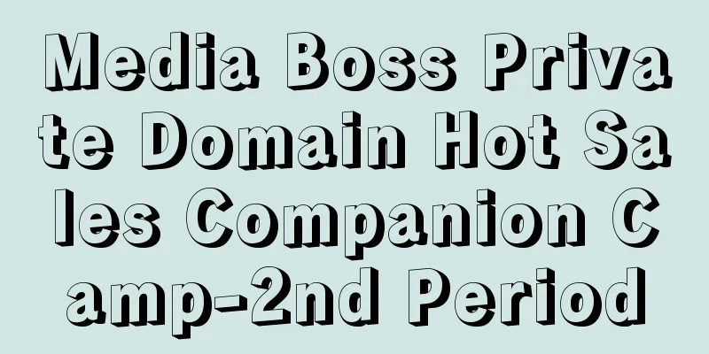 Media Boss Private Domain Hot Sales Companion Camp-2nd Period