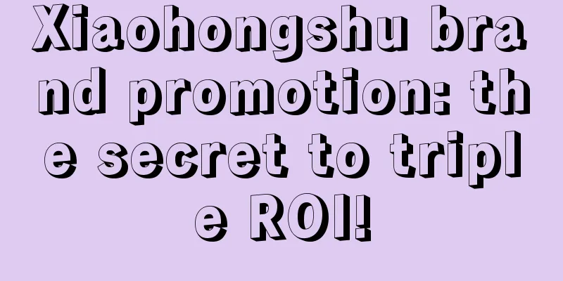 Xiaohongshu brand promotion: the secret to triple ROI!