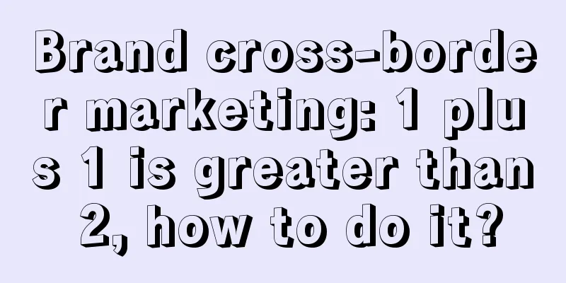 Brand cross-border marketing: 1 plus 1 is greater than 2, how to do it?