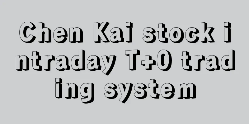 Chen Kai stock intraday T+0 trading system