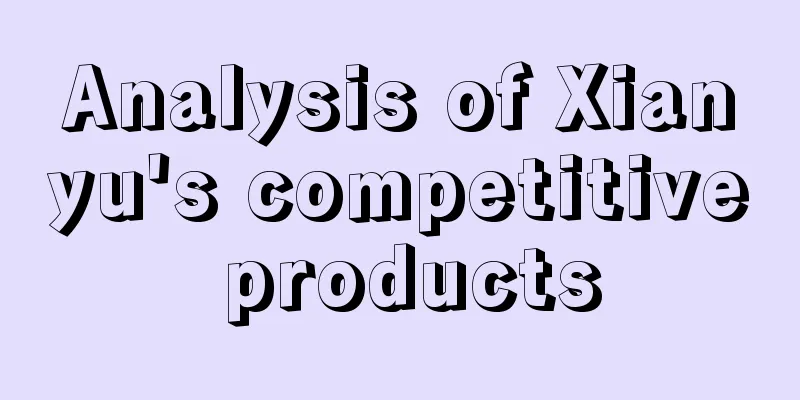 Analysis of Xianyu's competitive products