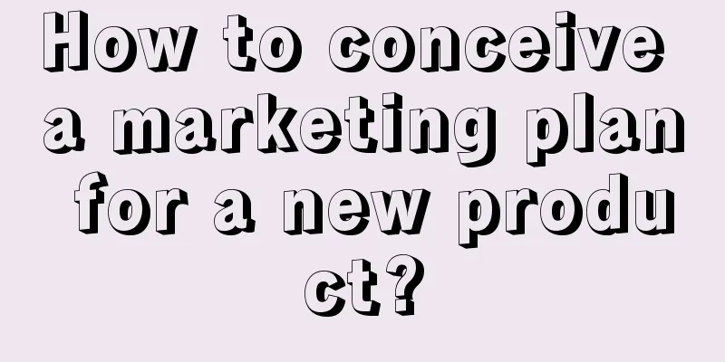 How to conceive a marketing plan for a new product?