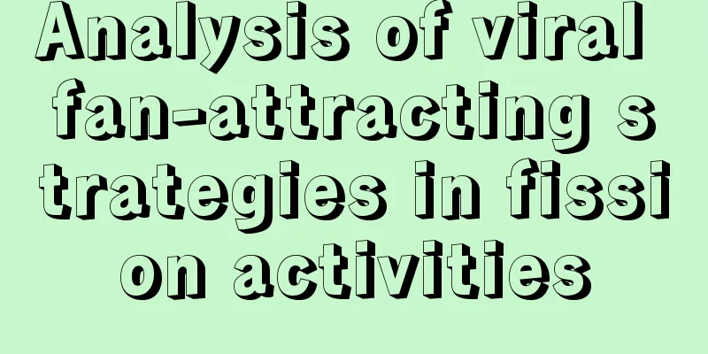 Analysis of viral fan-attracting strategies in fission activities