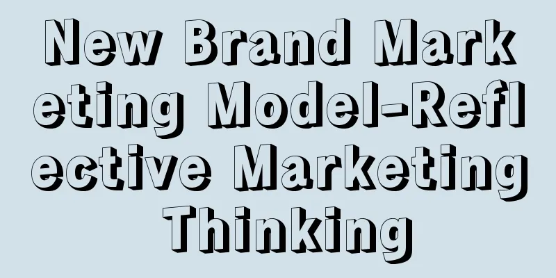 New Brand Marketing Model-Reflective Marketing Thinking