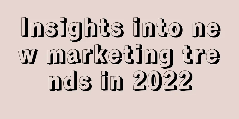 Insights into new marketing trends in 2022