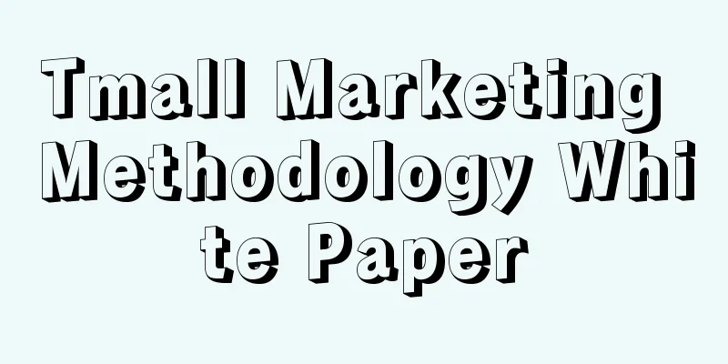 Tmall Marketing Methodology White Paper