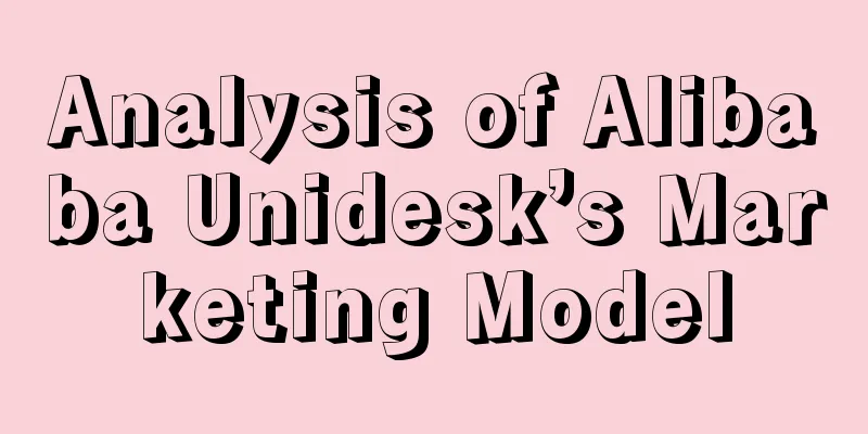 Analysis of Alibaba Unidesk’s Marketing Model