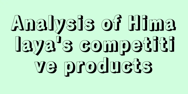 Analysis of Himalaya's competitive products