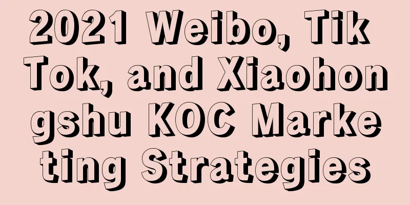 2021 Weibo, Tik Tok, and Xiaohongshu KOC Marketing Strategies