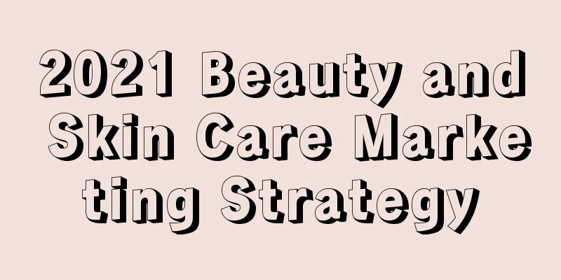 2021 Beauty and Skin Care Marketing Strategy