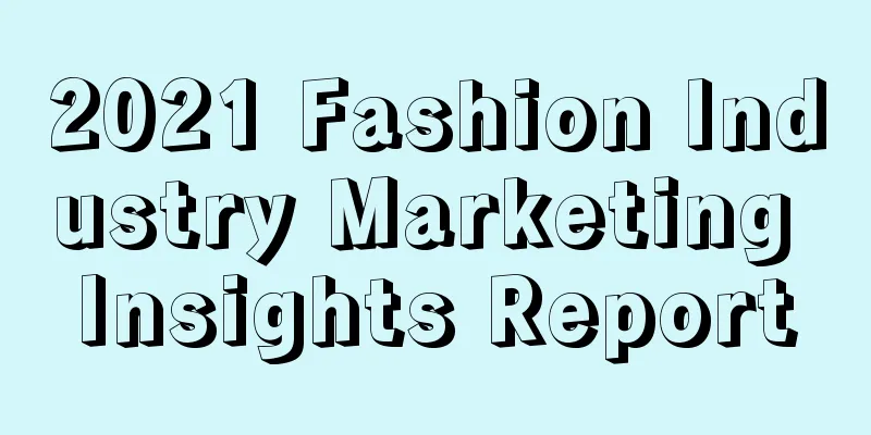 2021 Fashion Industry Marketing Insights Report