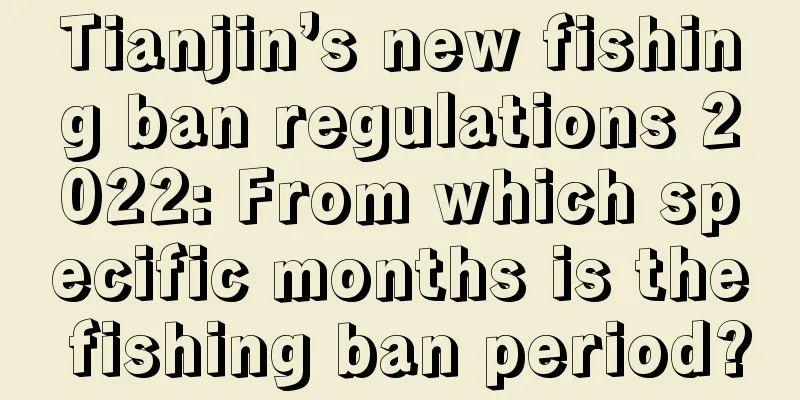 Tianjin’s new fishing ban regulations 2022: From which specific months is the fishing ban period?