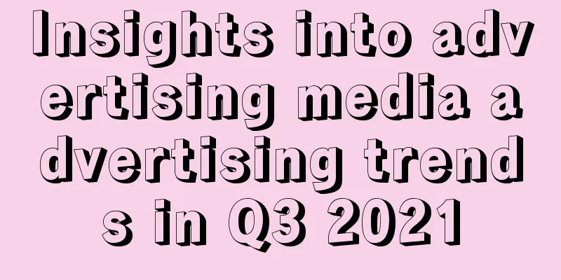 Insights into advertising media advertising trends in Q3 2021