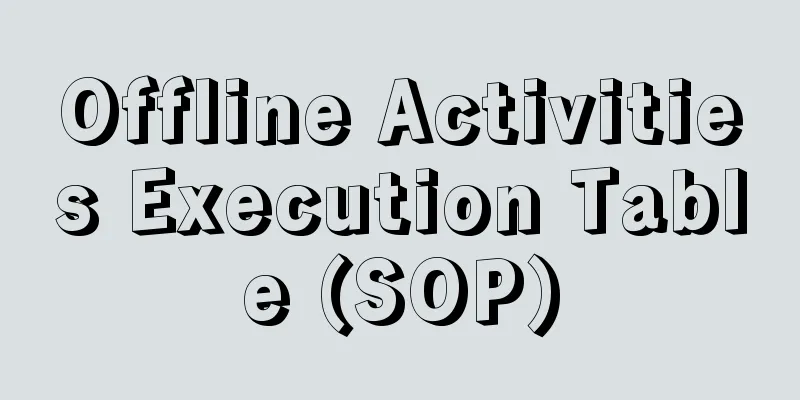 Offline Activities Execution Table (SOP)