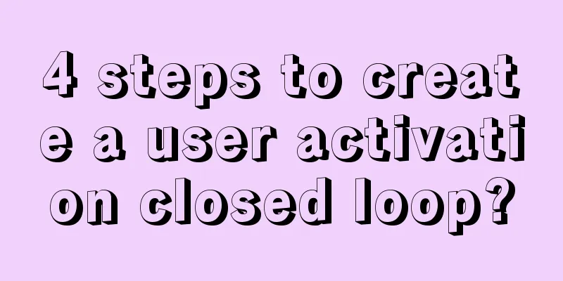 4 steps to create a user activation closed loop?