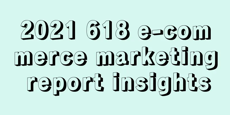 2021 618 e-commerce marketing report insights