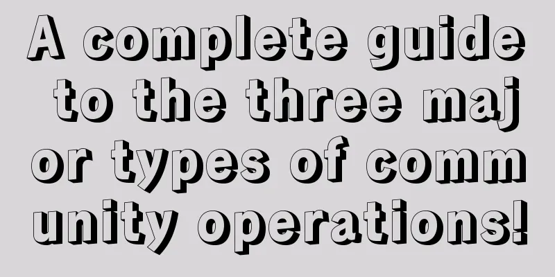 A complete guide to the three major types of community operations!