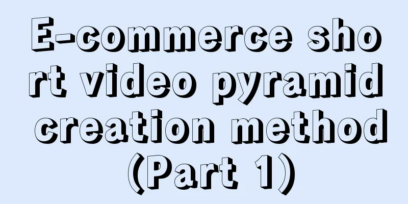 E-commerce short video pyramid creation method (Part 1)