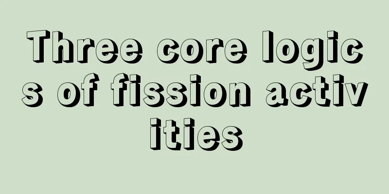 Three core logics of fission activities