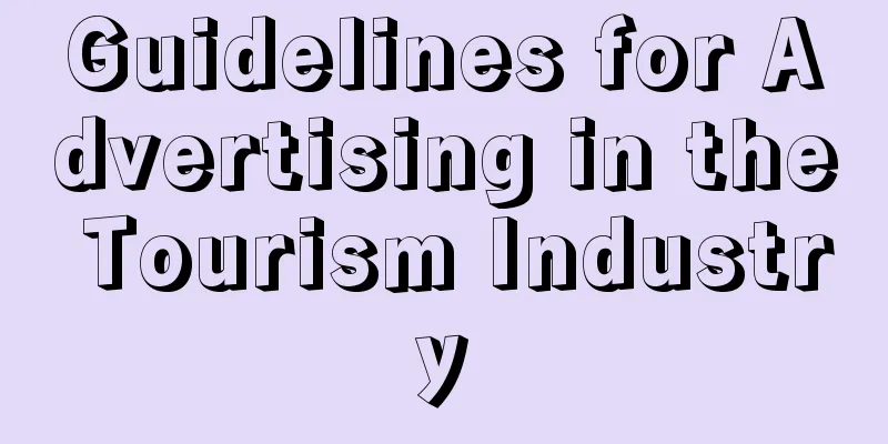 Guidelines for Advertising in the Tourism Industry