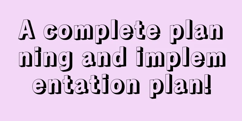 A complete planning and implementation plan!