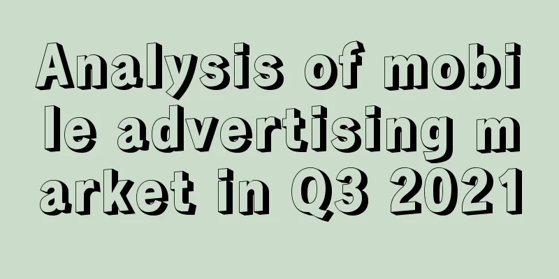 Analysis of mobile advertising market in Q3 2021