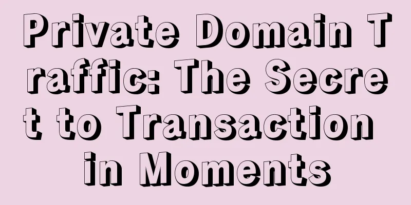 Private Domain Traffic: The Secret to Transaction in Moments