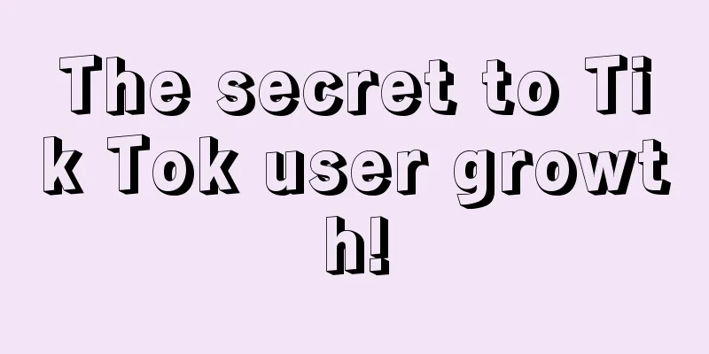 The secret to Tik Tok user growth!