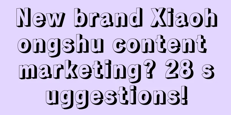 New brand Xiaohongshu content marketing? 28 suggestions!