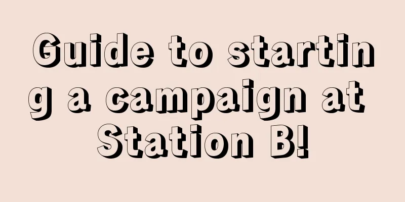 Guide to starting a campaign at Station B!