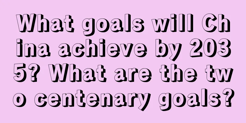 What goals will China achieve by 2035? What are the two centenary goals?