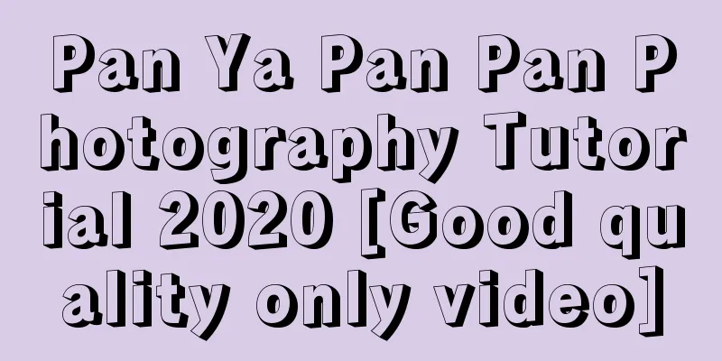 Pan Ya Pan Pan Photography Tutorial 2020 [Good quality only video]