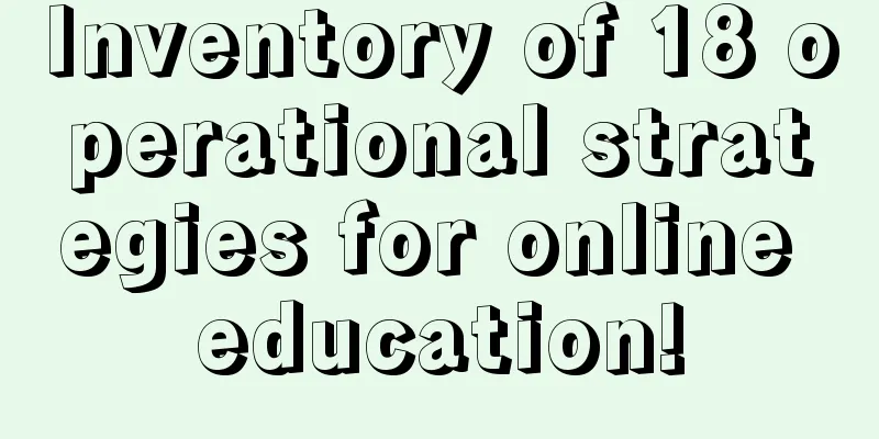 Inventory of 18 operational strategies for online education!